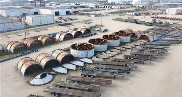 UNUSED FLSMIDTH (2) Ball Mills, (1) Sag Mill & HDPE Pipe from Process Plant